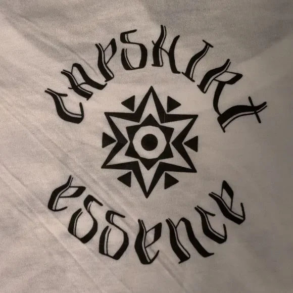 NEW Bamboo/ Organic Cotton Tee "Joy" Mandala White Scoop Neck T-Shirt L 5/$25 - Picture 4 of 9